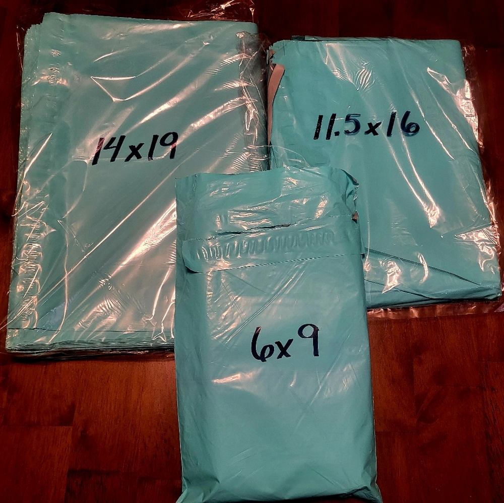 Teal Poly Mailers